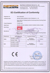 We have CE for our medical laser device